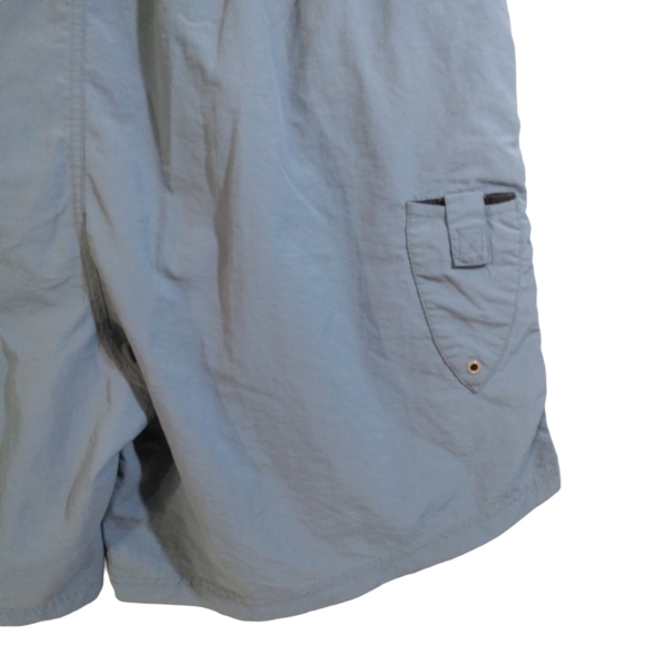 Hook & Tackle Fishing Shorts mens XL blue outdoor swim stash pocket - Picture 6 of 9
